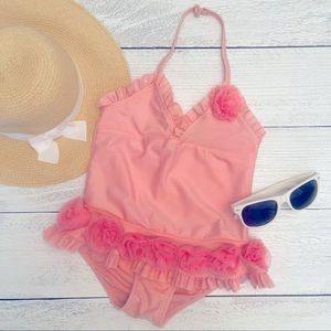 Koala Kids Girls Pink Tutu One Piece Swimsuit Size 5T